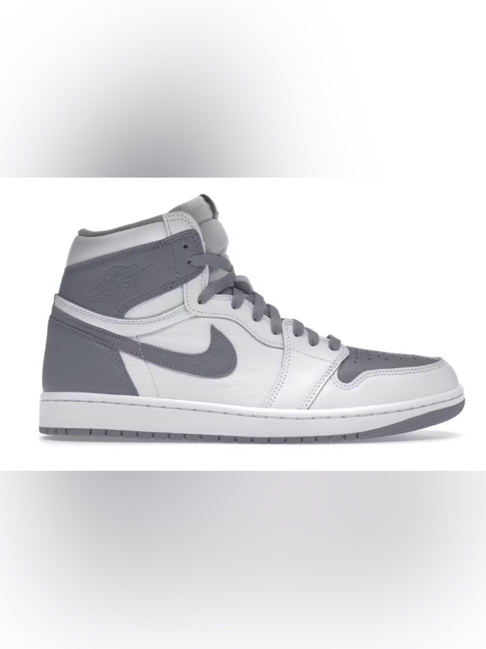 Nike Air Jordan 1 Retro High OG Size US 9 Mens Gray & White